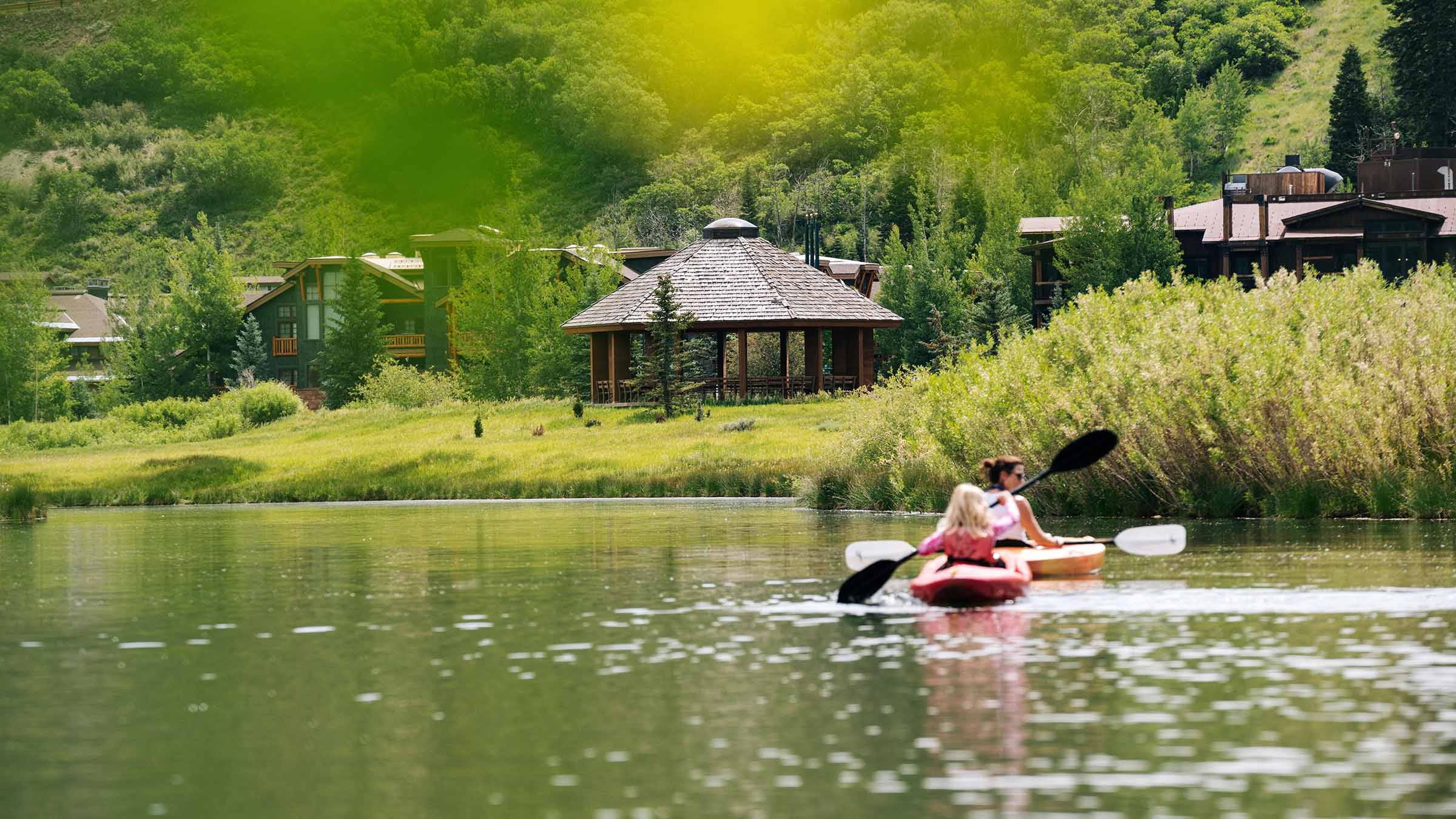 People kayaking at Deer Valley