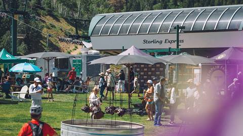 Guests at Deer Valley's Live Music at Silver Lake event in the summer.