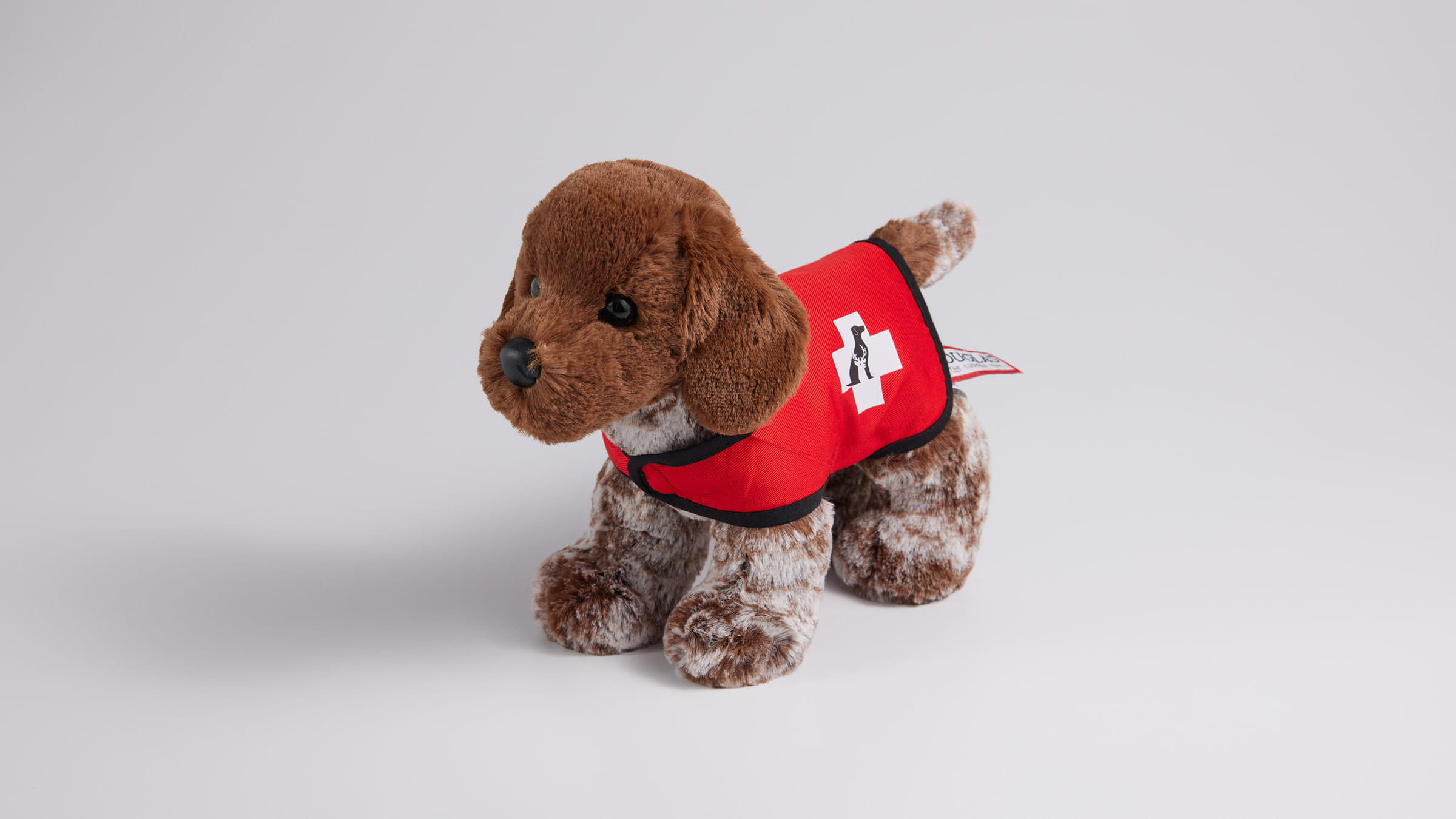 Deer Valley Signatures avalanche dog plush toy.