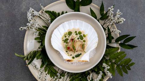 Chef Diego Briones dish