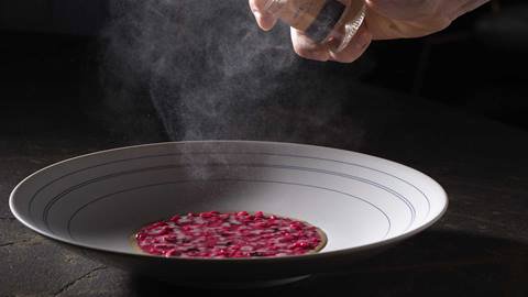 Plated dish by Chef Enrico Bartolini