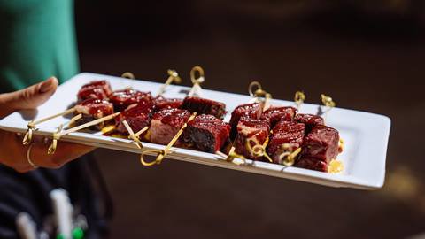 Meat appetizer.