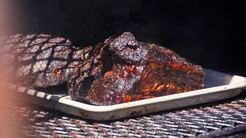 Smoked meat.