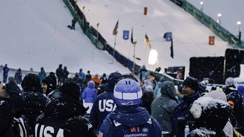 Spectators watching Deer Valley World Cup