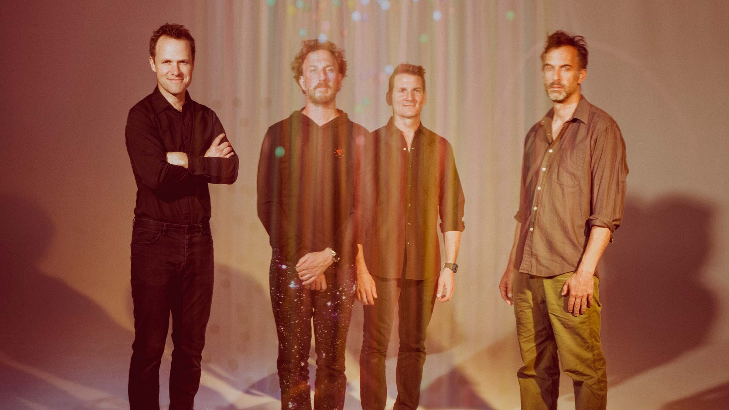 Band, Guster, poses for a picture
