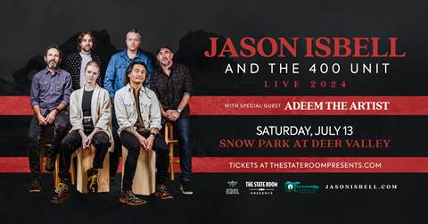 Jason Isbell concert at Deer Valley Summer Amphitheater promotional piece.