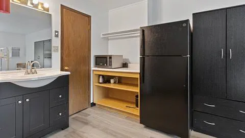 Image of kitchenette in Prospector employee housing.