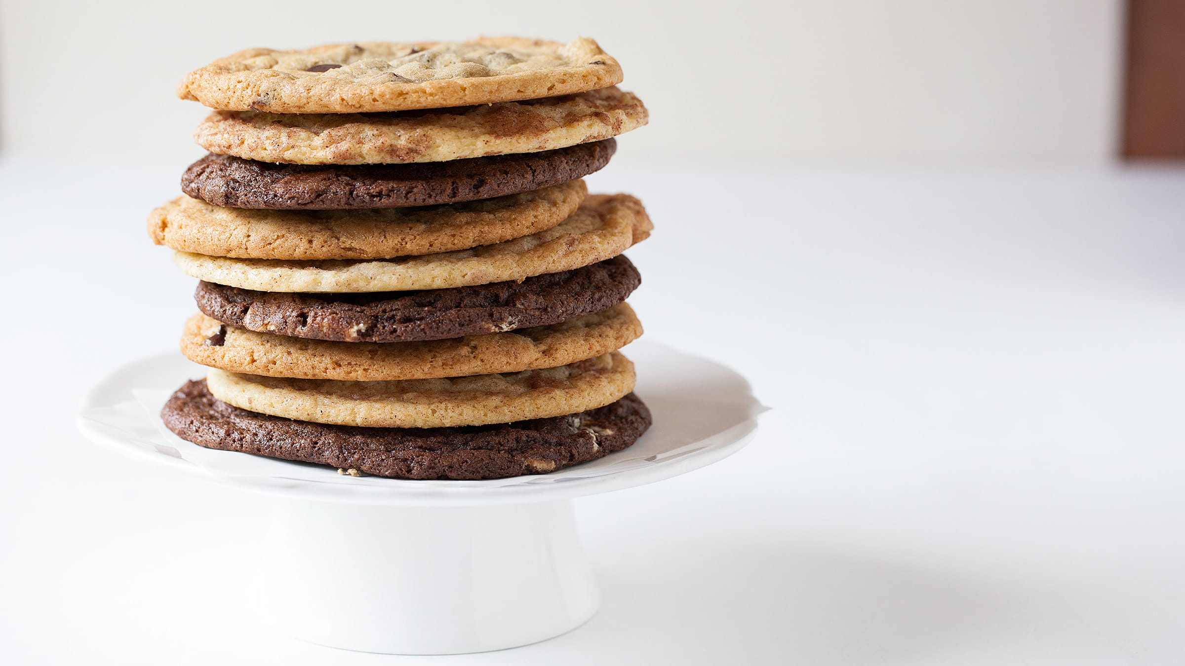 Stack of Deer Valley's homemade cookies.