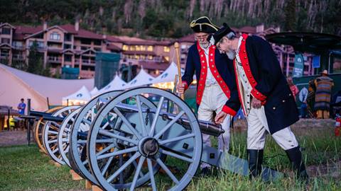 Tchaikovsky’s 1812 Overture performed at Deer Valley with real cannons.