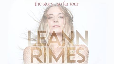 Musician, LeAnn Rimes, posing on the cover of promotional material