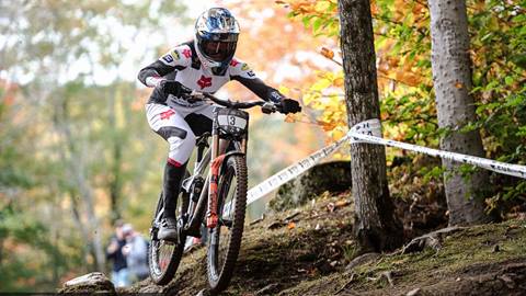 Athlete competing at US Open of Mountain Biking event