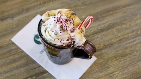 Hot chocolate at Deer Valley Café.