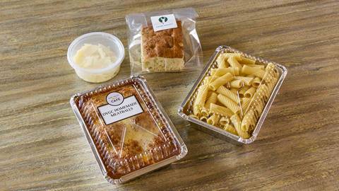 Pasta with meatballs