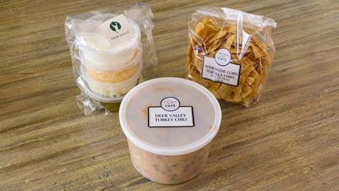Deer Valley Turkey Chili carry-out kit.