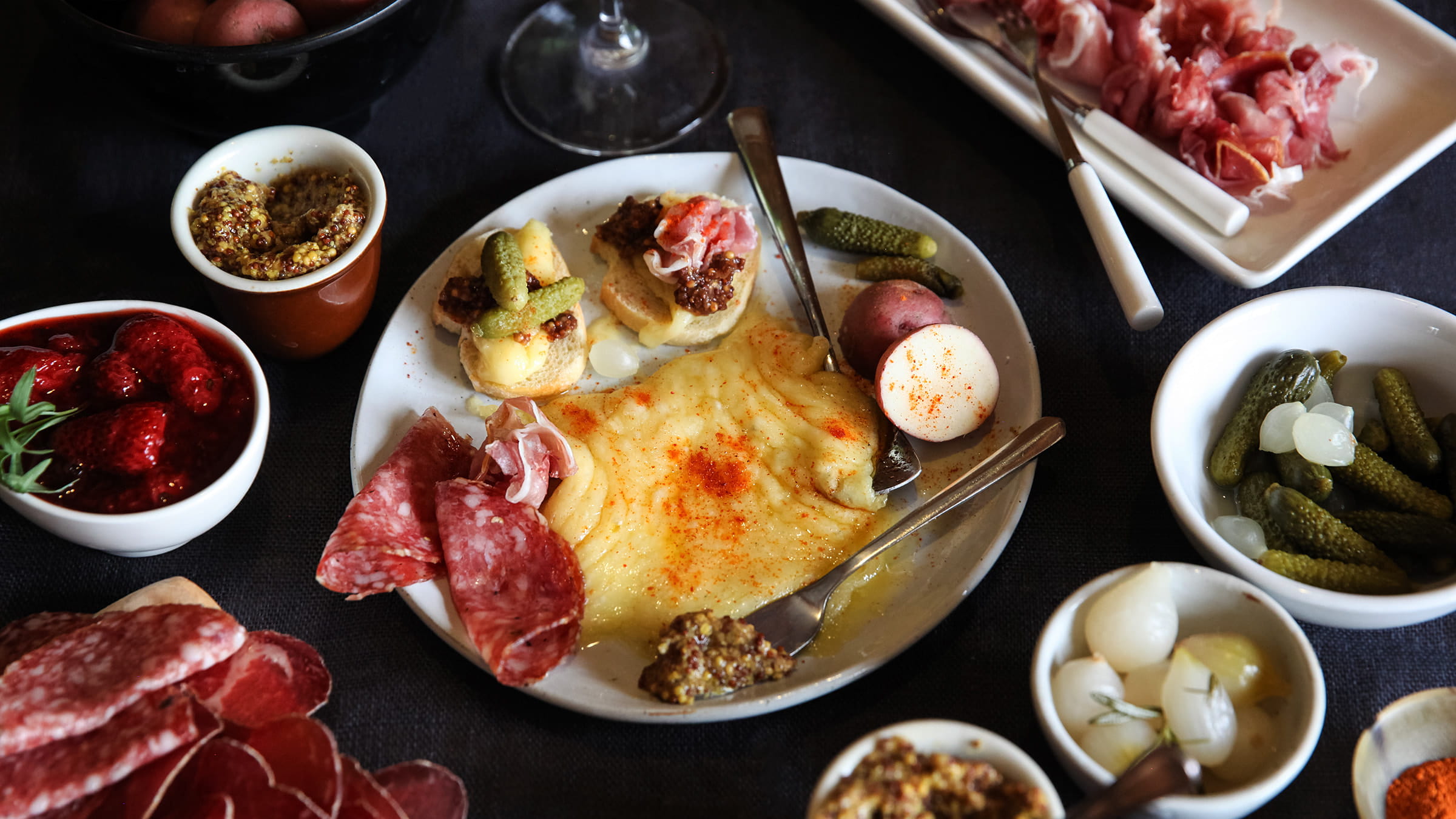 Charcuterie board.