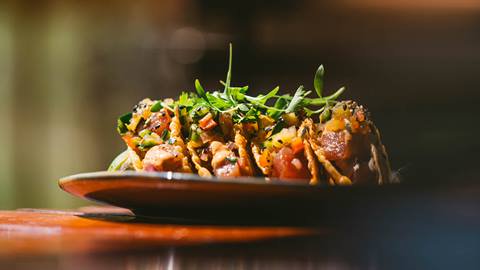Tuna tacos at Royal Street Café.