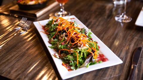 Salad at Deer Valley's restaurant The Brass Tag.