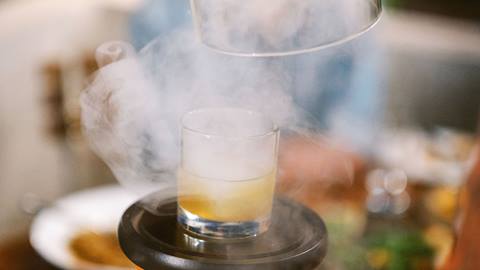 Whiskey cocktail at The Brass Tag.