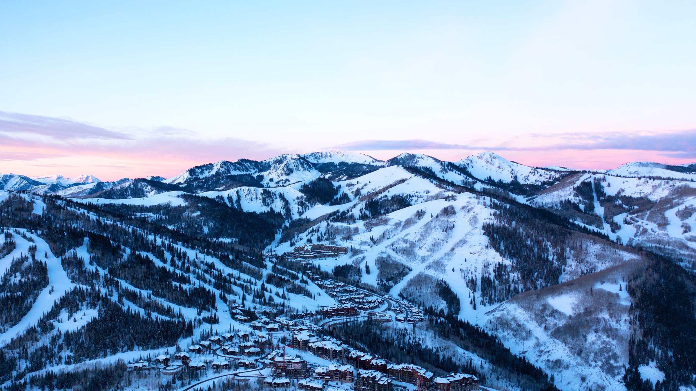 Sunset at Deer Valley Resort.