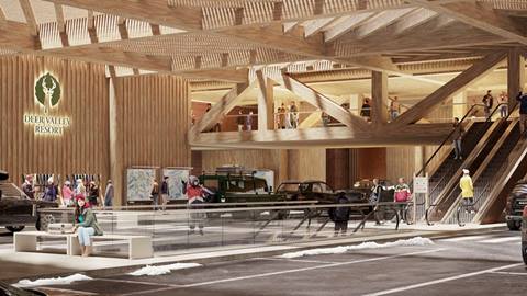 Rendering of Snow Park base transformation.