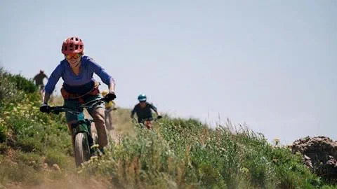 Woman Mountain Biking at Deer Valley