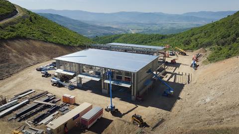 Construction at Hail Peak Maintenance Facility at Deer Valley East Village.