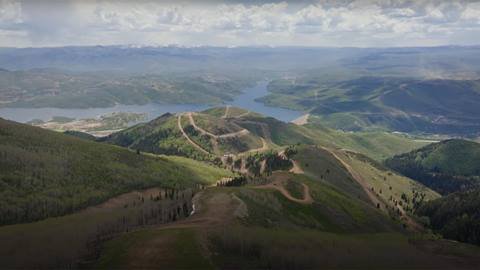 Deer Valley's expanded terrain view in the summer.