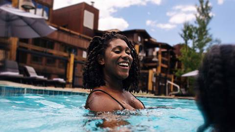 Woman at the Pool
