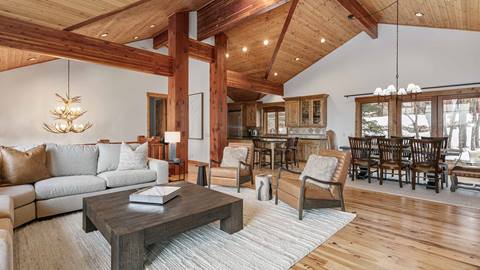 Living room at 3652 Sun Ridge Drive in Deer Valley.