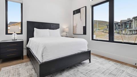 Bedroom in Deer Valley's luxury lodging property, Amanti Lago 11346.