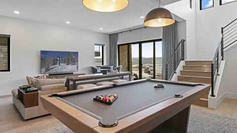 Pool table at Deer Valley's luxury lodging property, Amanti Lago 11427