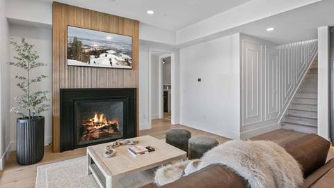 Media room in Deer Valley's lodging property Amanti Lago 1757.