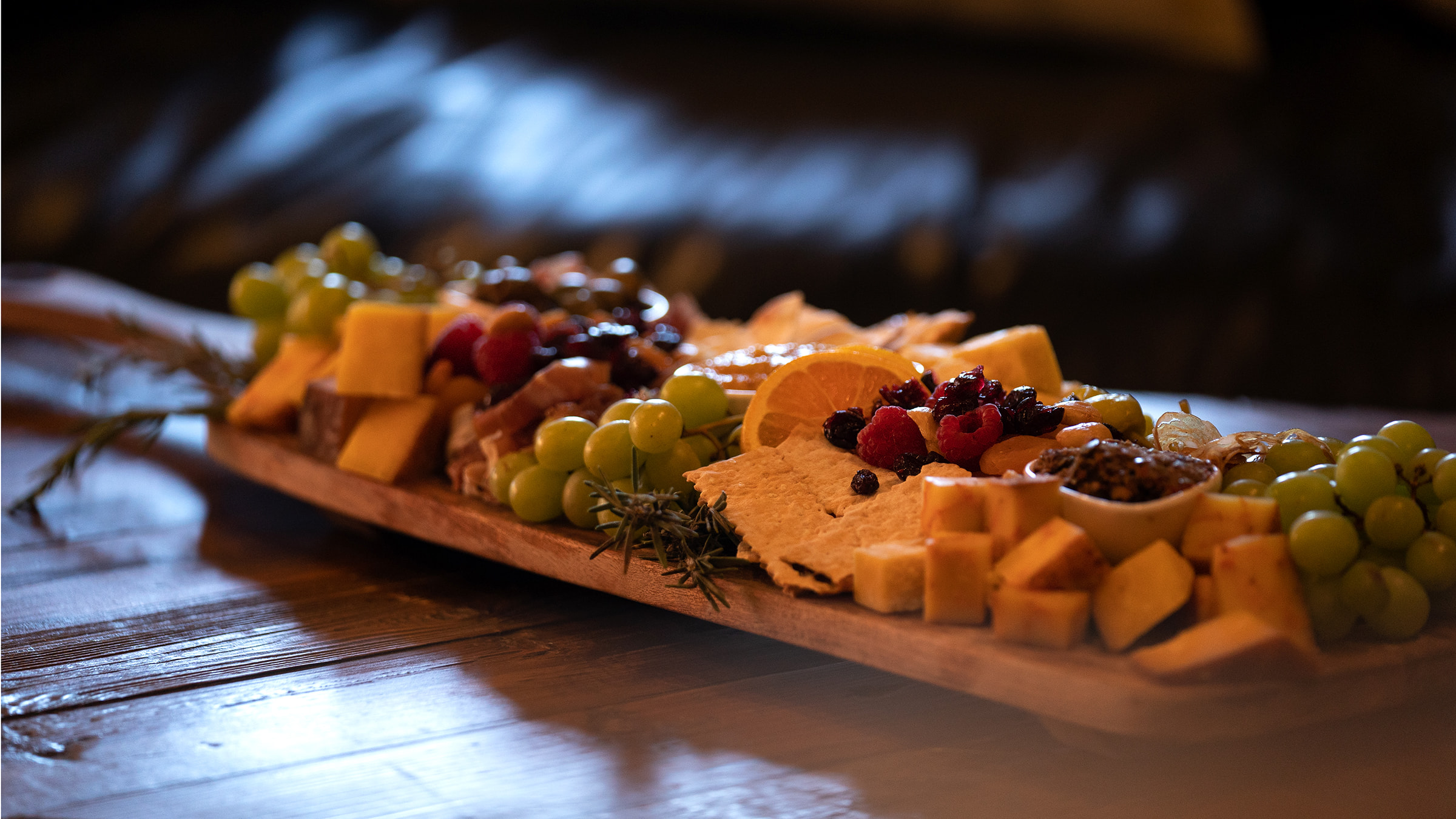 Charcuterie board served at event