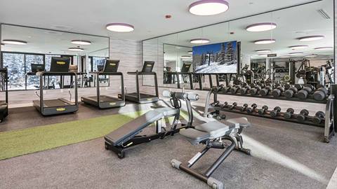Fitness room at Founders Place in Deer Valley.