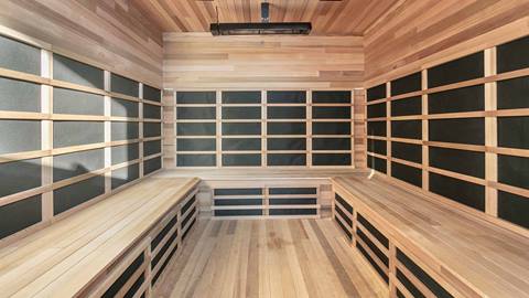 Communal sauna at Founders Place in Deer Valley.