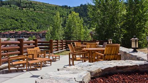 Trails End outdoor area in the summer