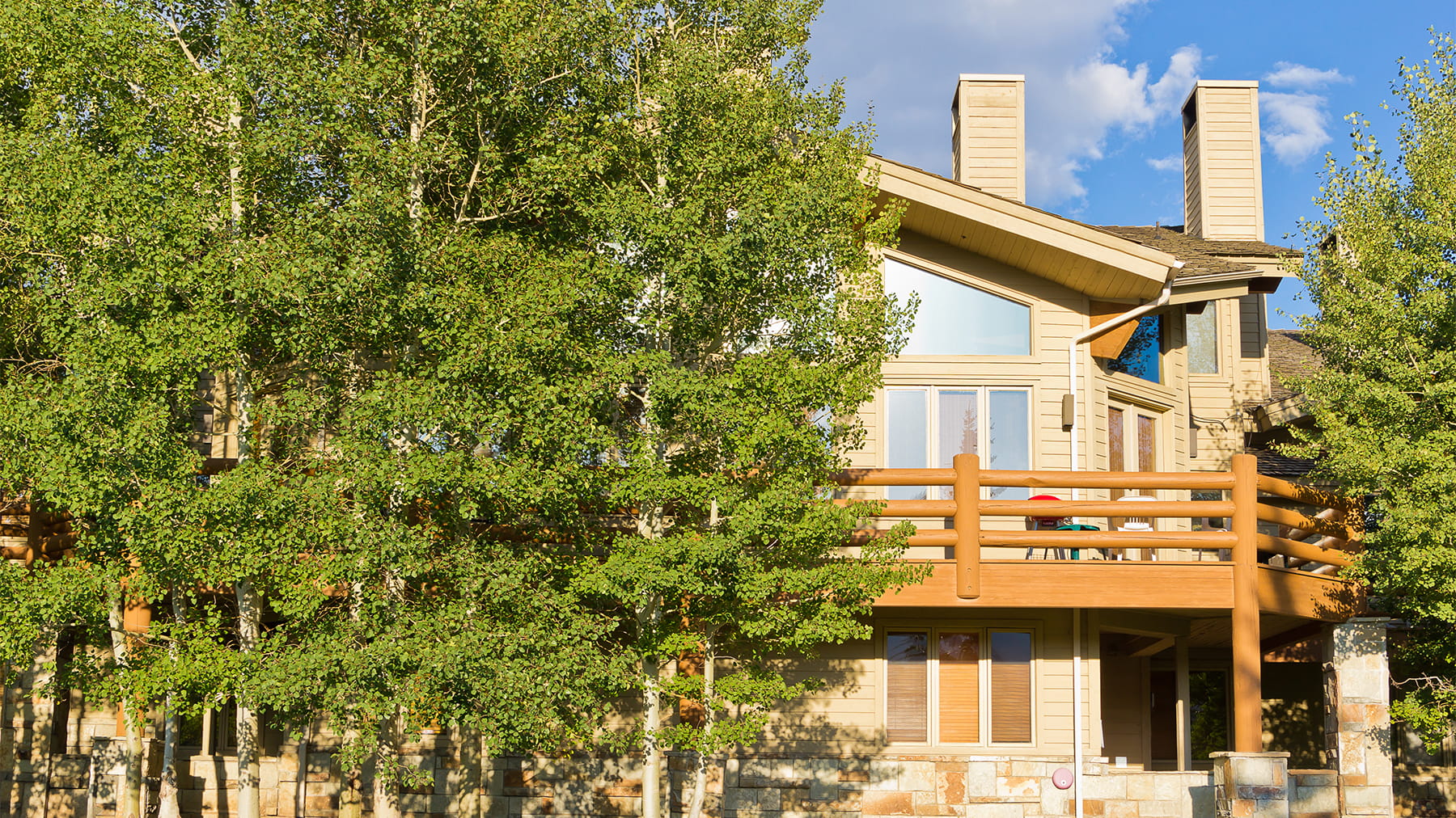 Twin Pines summer exterior