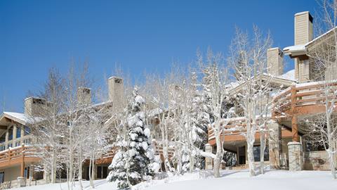 Twin Pines winter exterior