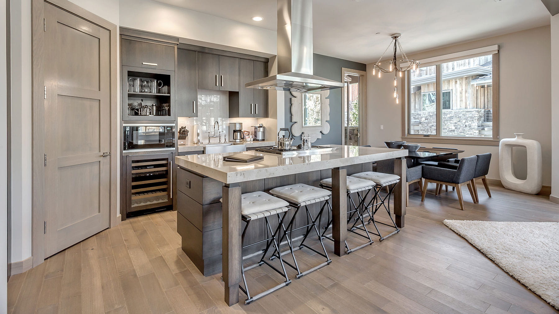 Kitchen area in Stein Eriksen Residences