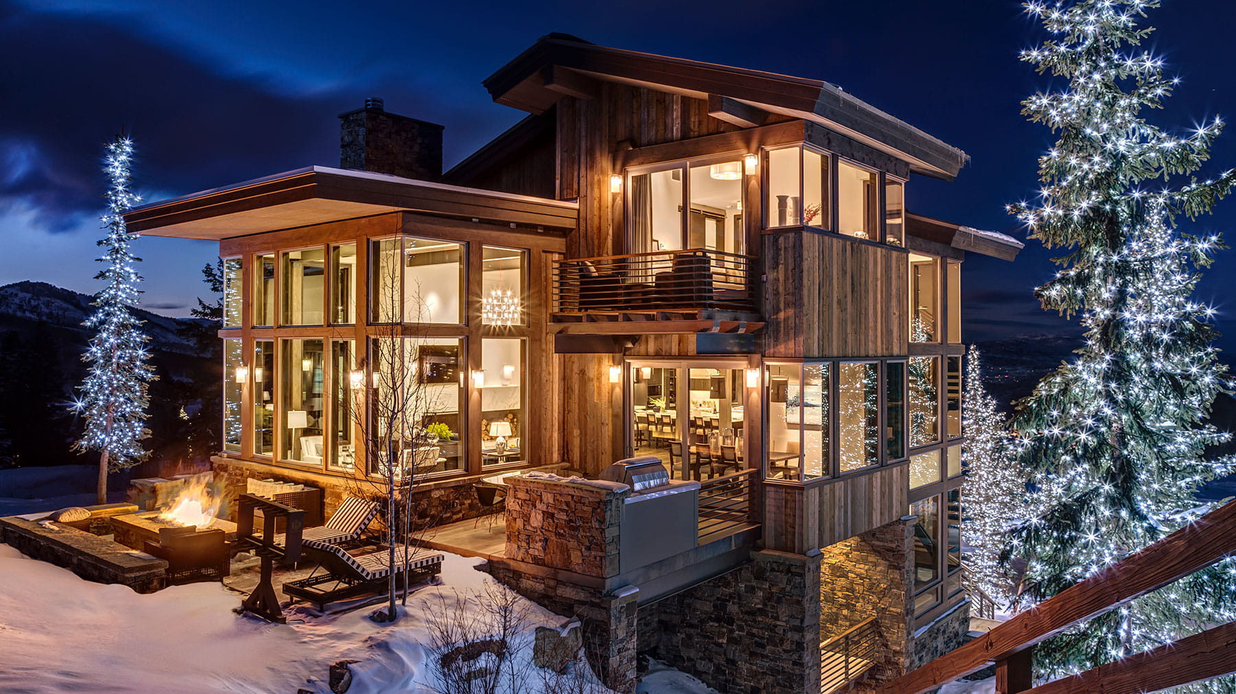 Winter exterior of a unit at Stein Eriksen Residences