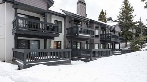 Exterior of Deer Valley's luxury lodging property Ridgepoint.