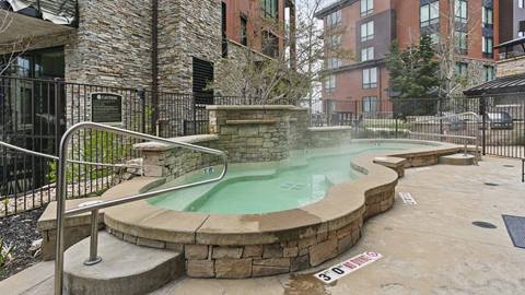 Deer Valley's Silver Strike Lodge hot tub.
