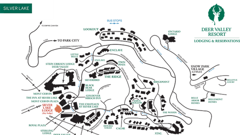 Image of a map of Silver Lake Village area