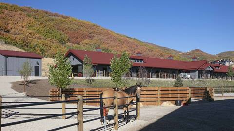 Equestrian center at Deer Valley's SkyRidge Community.