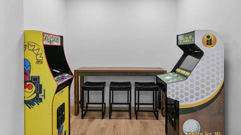 Arcade games inside Deer Valley's lodging property SkyRidge 1152.