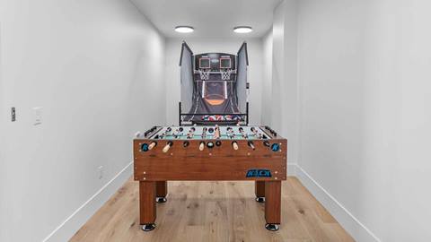 Game room in Deer Valley's luxury lodging property SkyRidge 1152