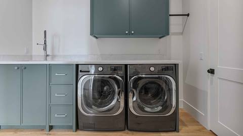 Laundry room in Deer Valley's luxury lodging property SkyRidge 1152