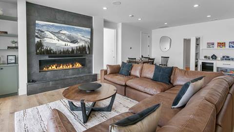 Media room in Deer Valley's luxury lodging property SkyRidge 1152
