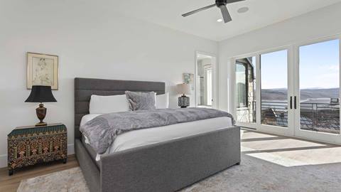 Bedroom at Deer Valley lodging property SkyRidge 1245