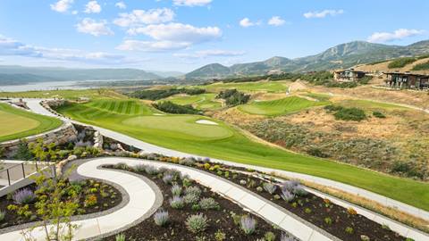 Deer Valley lodging property SkyRidge 1491 outdoor patio golf course